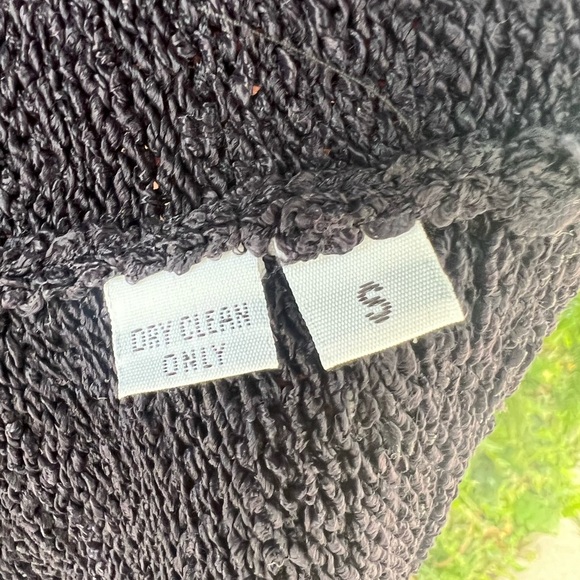 Vtg Black Sleeveless Loose Knit Top with Fuzzy Multicolor Neckline | Small - Picture 7 of 8